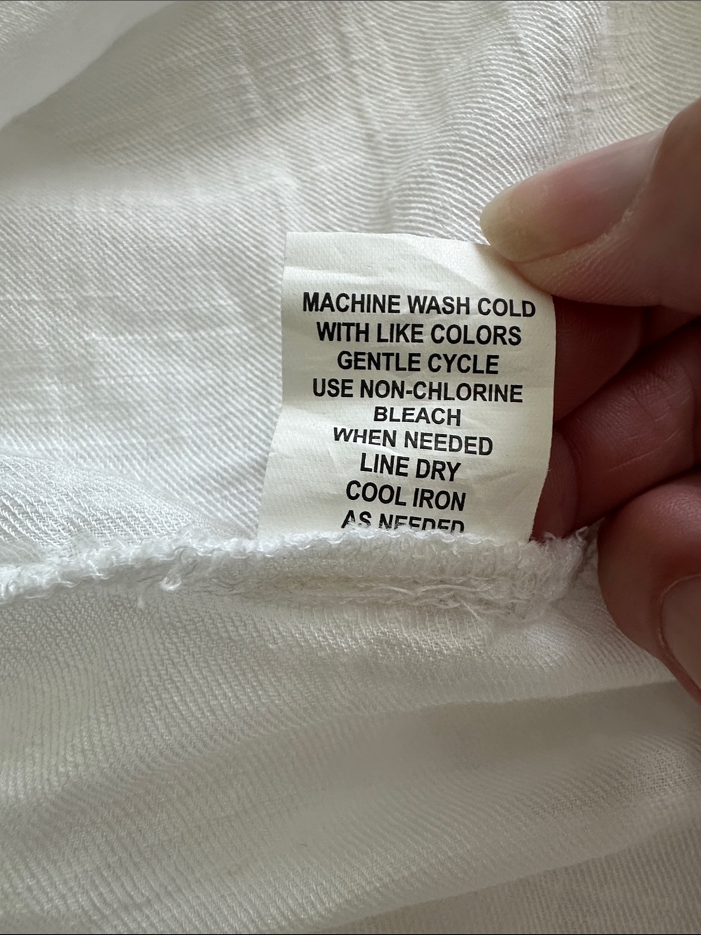 Blue Island Women’s Lightweight Cotton-Blend Swim Coverup White L - Picture 7 of 7